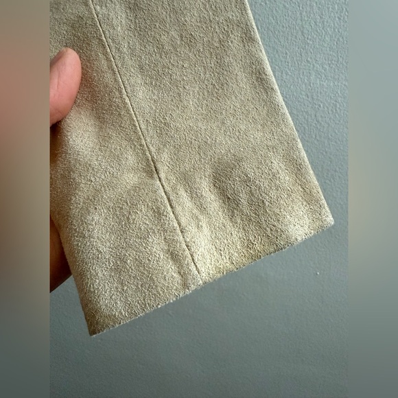 White Crow Westerner Tan Suede Leather Fringe Jacket, Size Small - Picture 8 of 16